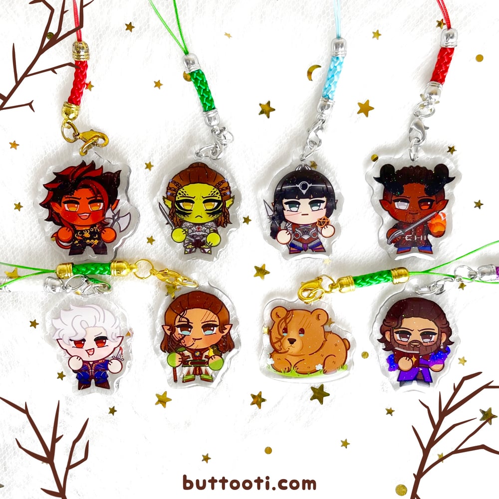 ☾ Baldurs Gate 3 Mini Charms ☾
