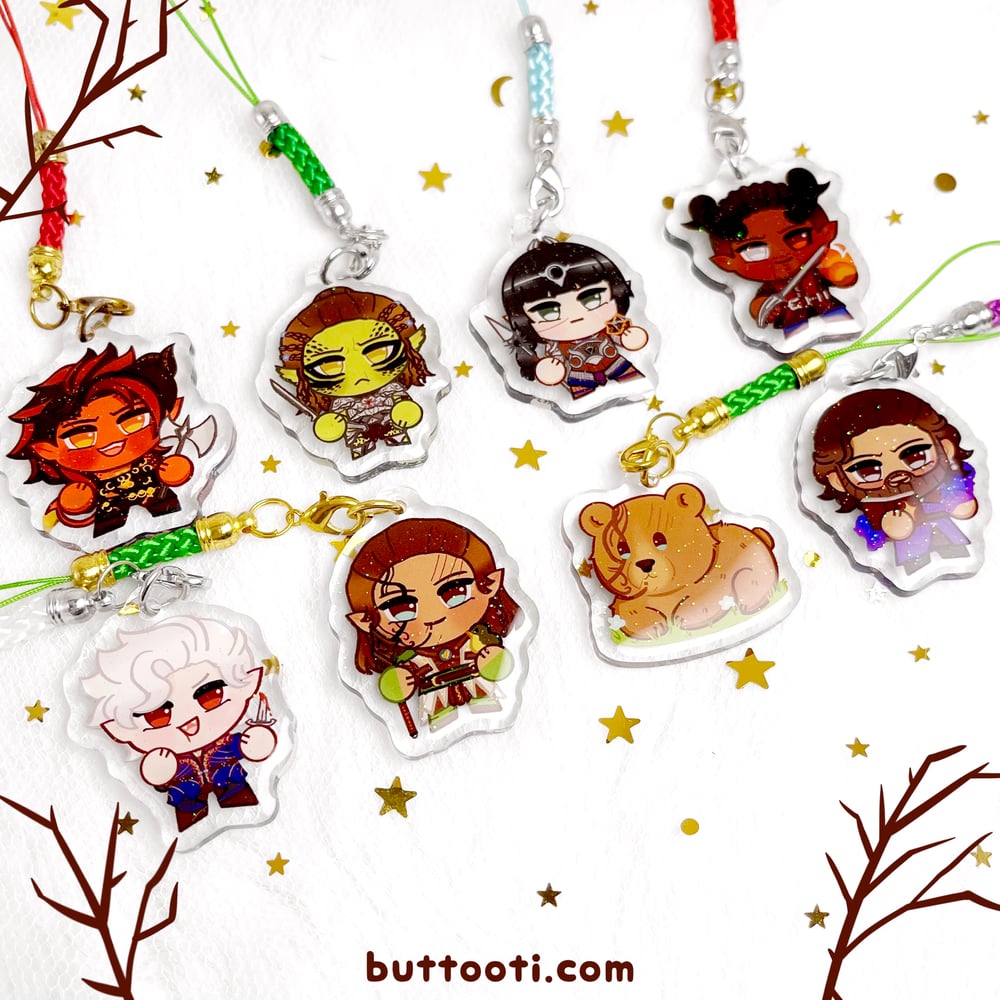 ☾ Baldurs Gate 3 Mini Charms ☾