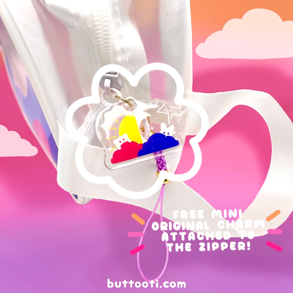 ૮꒰ ˶• ༝ •˶꒱ა Sun Bear Moon Bunny Travel Pouch ฅ՞•ﻌ•՞ฅ 