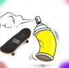 SPRAY PAINT CUSTOM(tech deck)