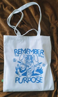 Image 2 of Totebag Sad Rabbit 