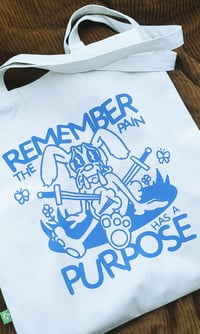 Image 3 of Totebag Sad Rabbit 