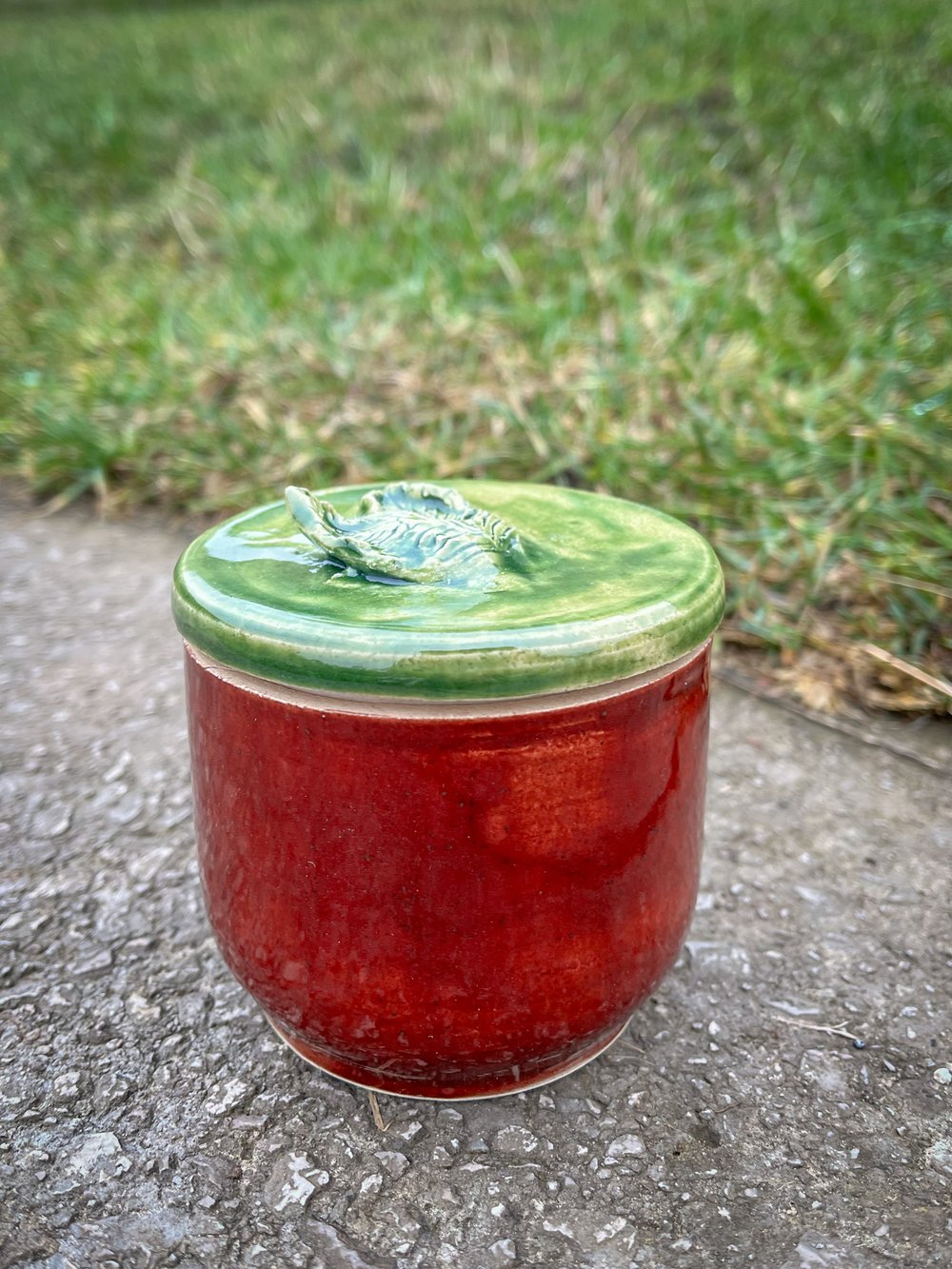 Image of Ceramic Apple Jars