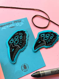 Image 4 of Creepy Raven - Embroidered Patch
