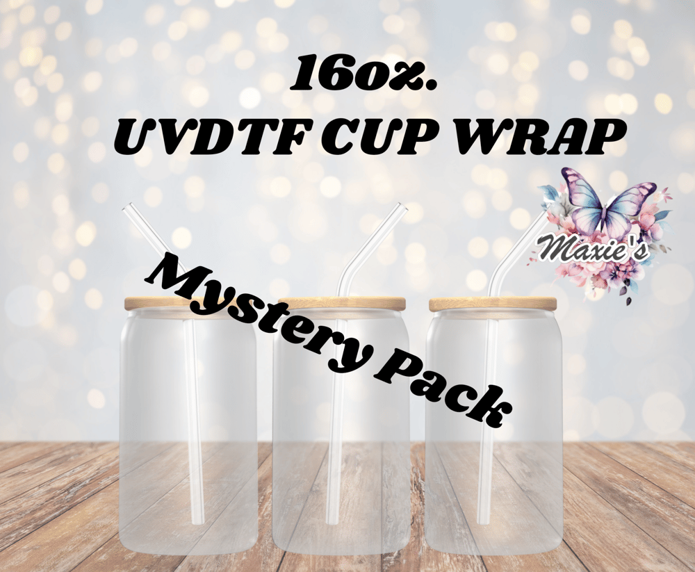 Image of 16oz. UVDTF Cup Wrap Mystery Bundle Pack