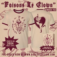 Image 1 of “Faisons Le Clown” Ringer Tee (Limited Run)