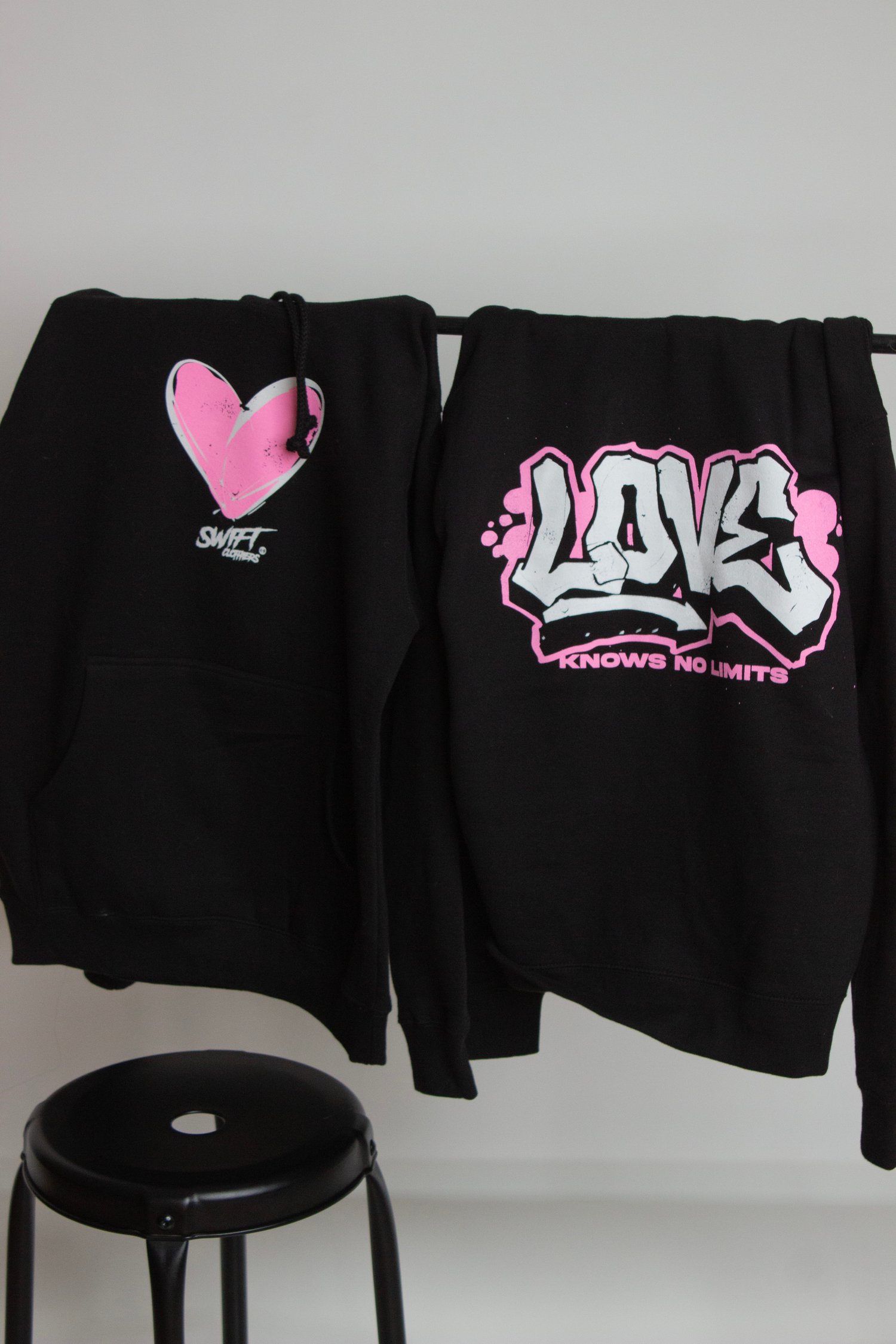 Image of "Love Knows No Limits" Graffiti Hoodie