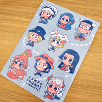 Image 2 of One Piece Sanpo Friends ✨ waterproof vinyl sticker sheet