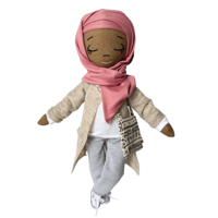 Image 1 of Zarina Handmade Linen Doll  (PREORDER ITEM SHIP DATE ON OR BEFORE JUNE 29, 2024)
