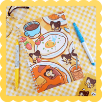 Image 1 of breakfast jaspers ✨reusable spiral sticker book