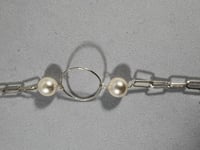 Image 4 of Long silver and pearl necklace