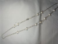 Image 5 of Long silver and pearl necklace