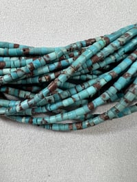 Image 2 of Multi strand authentic Hishi turquoise necklace