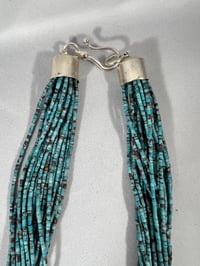 Image 3 of Multi strand authentic Hishi turquoise necklace