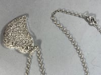 Image 1 of Silver heart pendant on silver chain