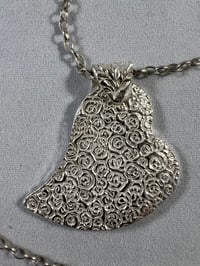 Image 2 of Silver heart pendant on silver chain