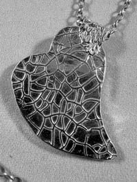 Image 5 of Silver heart pendant on silver chain