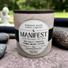 Manifest Soy Candle with Wooden Wick