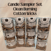 Soy Candle Tin Sampler Set with Cotton Wicks