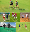 6M 12 Rung Speed Agility Ladder Training Set Field Cones Resistance Parachute Footwork Sport 
