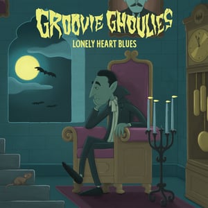 Image of Groovie Ghoulies - Lonely Heart Blues 7" (burgundy smoke)