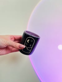 Image 1 of Black/Purple Starry Sky Cup