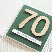 Image 1 of 70th Birthday Card for Him. Personalised 70 Card for Dad.