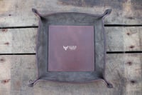 Image 1 of Leather Valet Tray Catch All