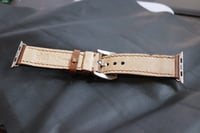 Image 4 of Full Grain Horween Leather Apple Watch Strap Band 24mm