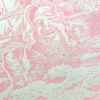 Image 2 of Dude in Bath (Linoprint)