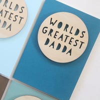 Image 1 of Dadda Birthday Card. Dad Fathers Day Card. Father's Day Card.