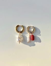 Image 1 of Nina Freshwater Pearl Drop  Earrings