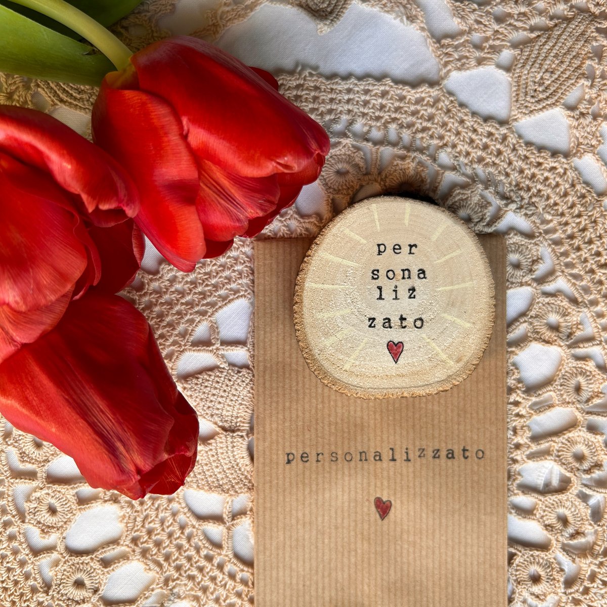 Apribottiglie Magnetico Personalizzato In Legno Con Magnete - Bomboniera Regalo Nozze Con Nome E Fiore Floreale