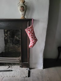 Image 2 of Red & White Quilted Stocking