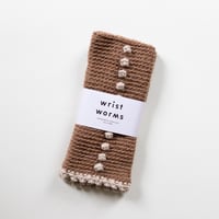 Image 1 of Wrist Worms, Dots, Almond & Beige