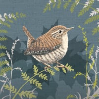 Image 3 of HAND DRAWN NAVY WREN  SIGNED ART PRINT