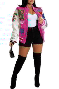 Pink Varsity Jacket 