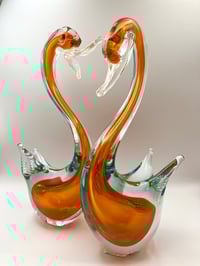 Pair of Sommerso Swans