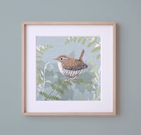 Image 1 of HAND DRAWN WREN SIGNED ART PRINT