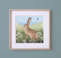 Image 1 of HAND DRAWN HARE SIGNED ART PRINT
