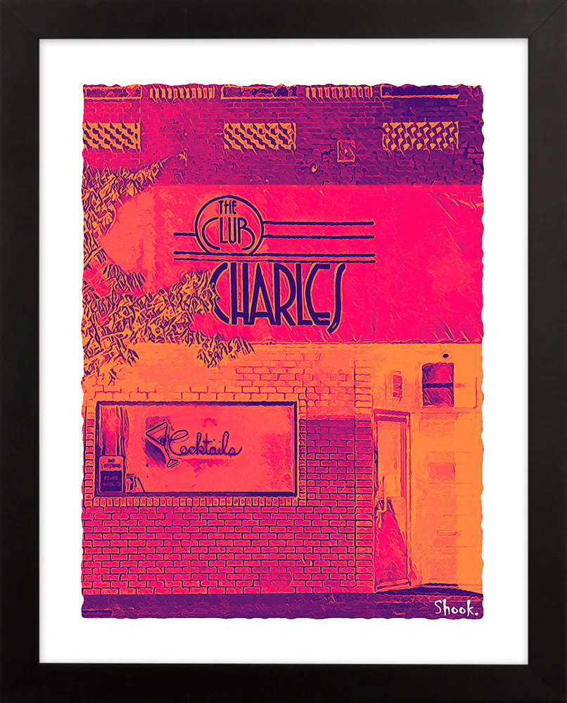 Club Charles, Baltimore MD Art Print (Multi-size options)