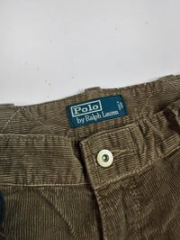 Image 3 of Polo Ralph Lauren 00’s Brown Corduroy Cargo Pants 34
