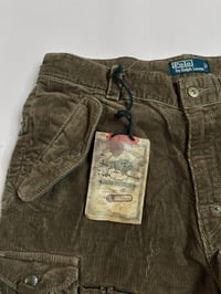 Image 4 of Polo Ralph Lauren 00’s Brown Corduroy Cargo Pants 34