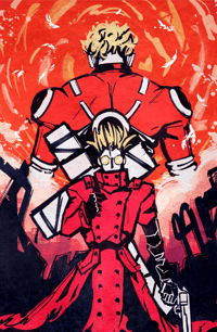 TRIGUN - SPIDER AND THE FLY PRINT
