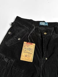 Image 4 of Polo Ralph Lauren 00’s Black Corduroy Cargo Pants 34
