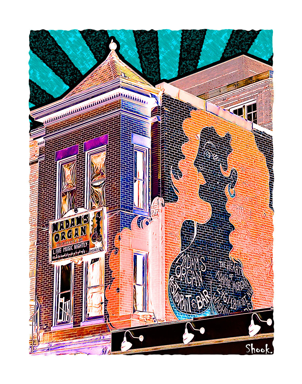 Madam's Organ, Washington DC Art Print (Multi-size options)