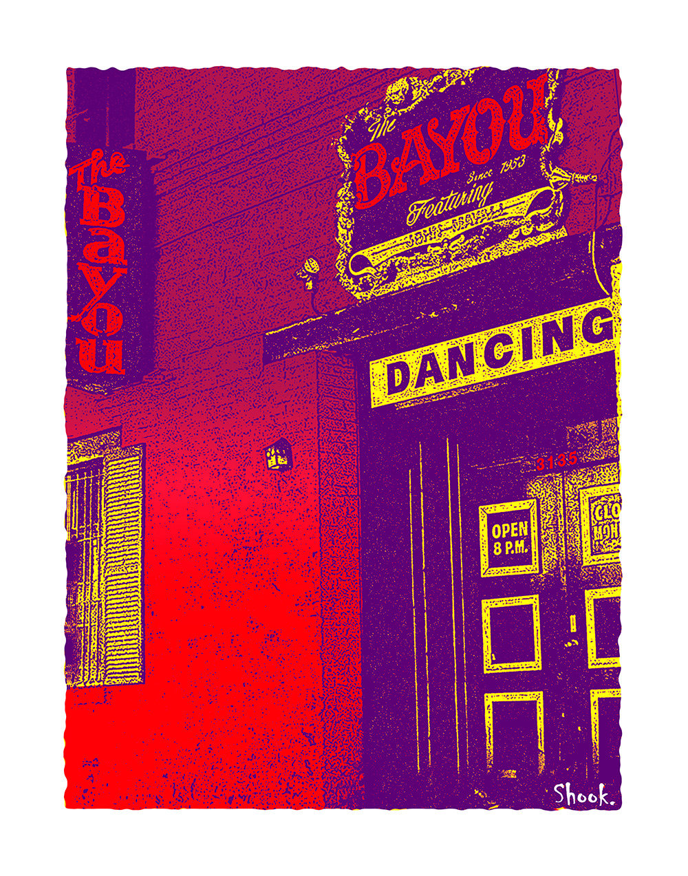 The Bayou, Washington DC Art Print (Multi-size options)