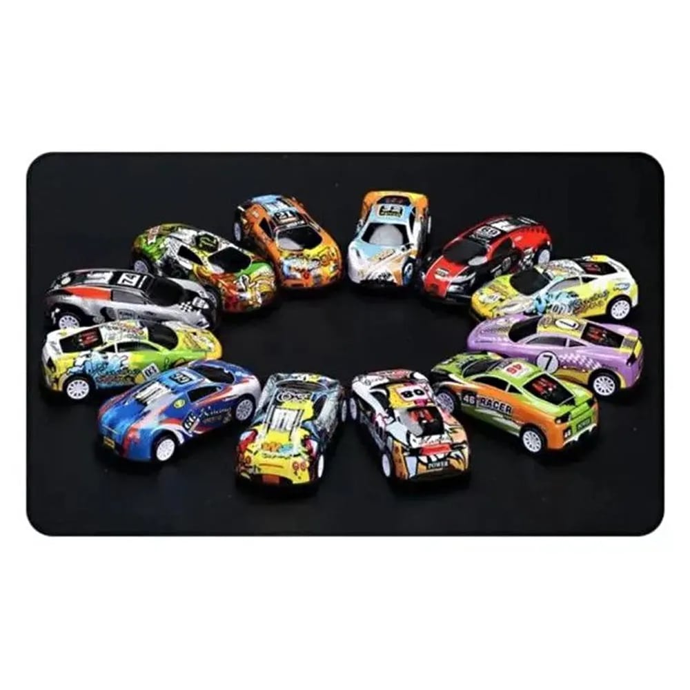 Mini Alloy Car Model Set with Storage Box Diecast Car Toys 