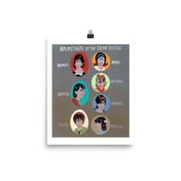 Image 2 of HAIRSTYLES OF THE SOLAR SYSTEM  POSTER
