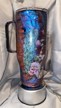 Graceful Peacock Tumbler